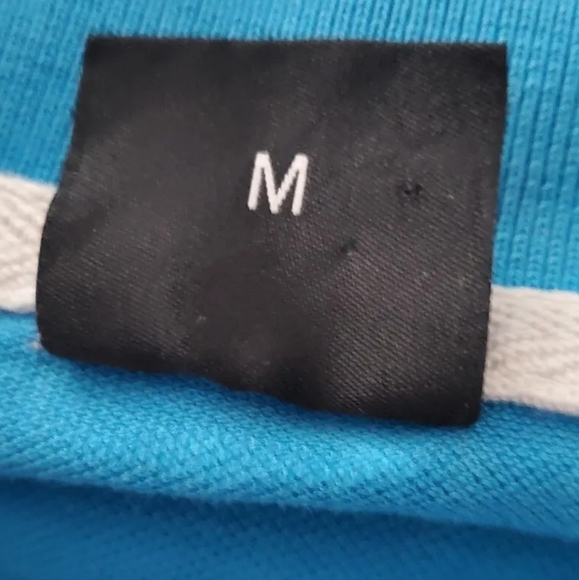 Hugo Boss FIRENZE Blue Polo Shirt Top shortsleeve pima Cotton M med Medium 38" - Picture 6 of 9